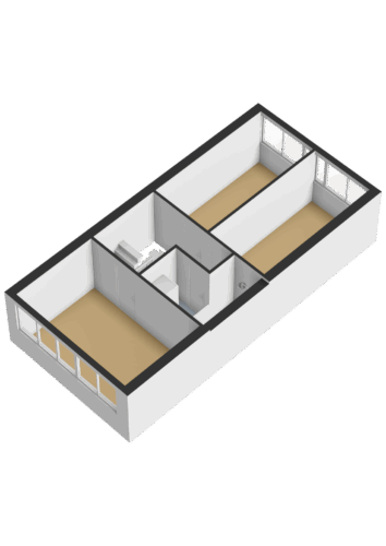 Eerste verdieping - 3D