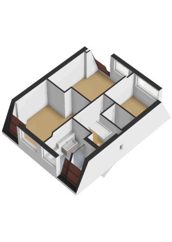 Eerste verdieping - 3D