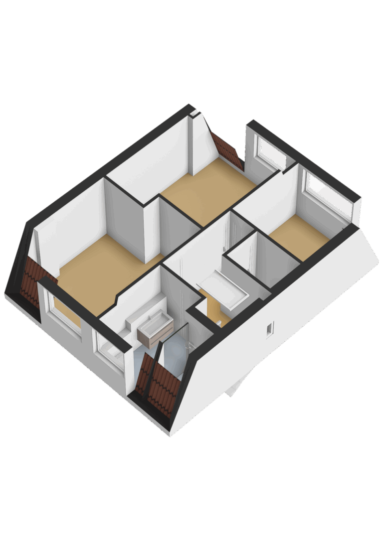 Eerste verdieping - 3D