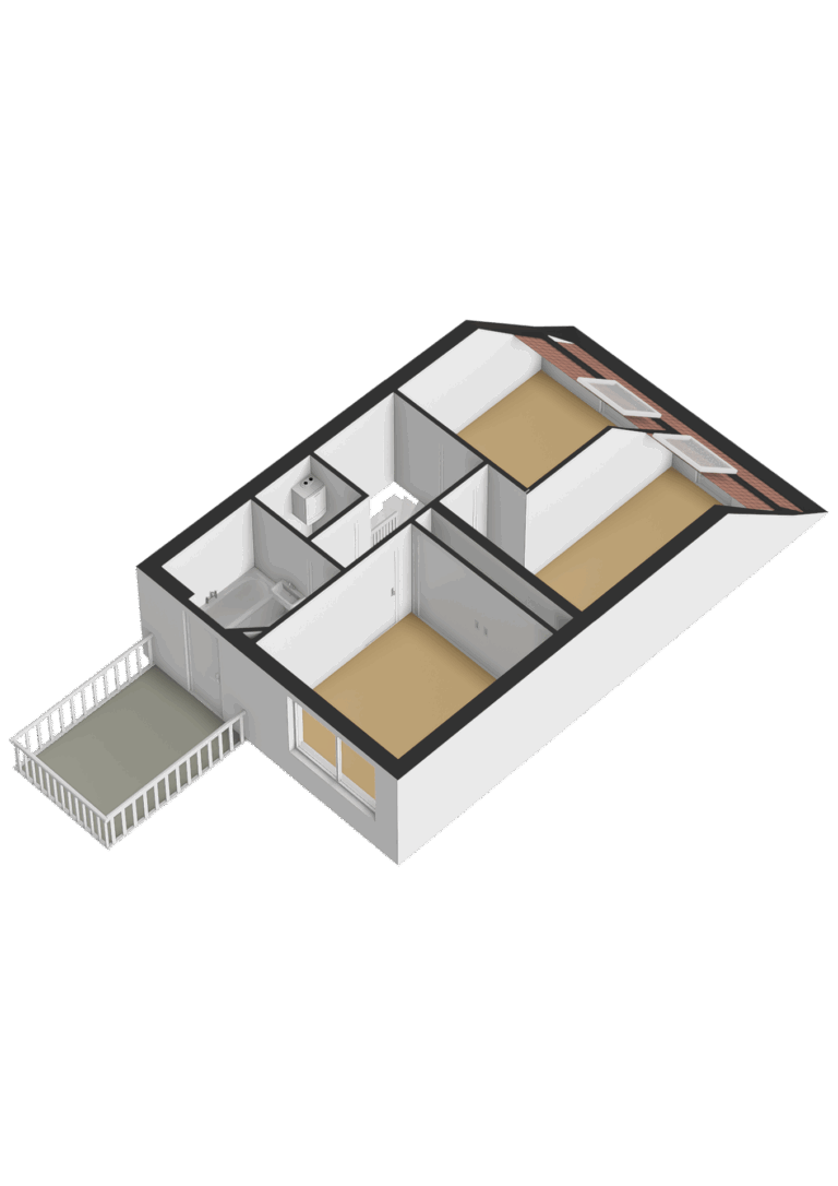 Eerste verdieping - 3D