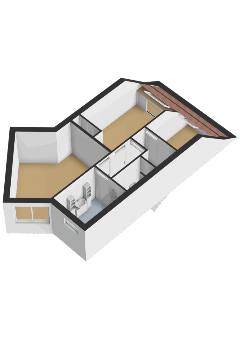 Eerste verdieping - 3D