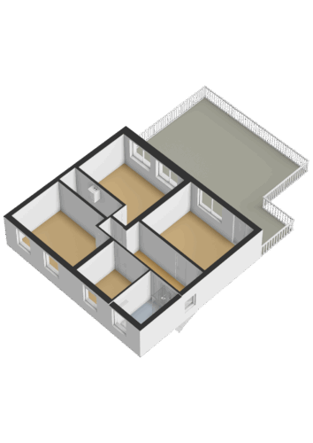 Eerste verdieping - 3D